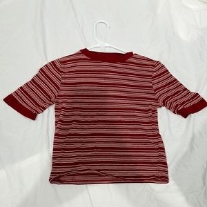 Red striped shirt by forever 21